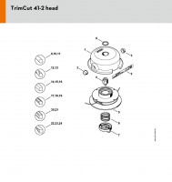 Stihl Mowing head TrimCut 41-2 Spare Parts